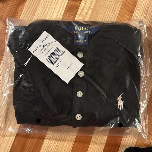 Polo Girls Black Dress Size 5 NEW - Picture 6 of 7